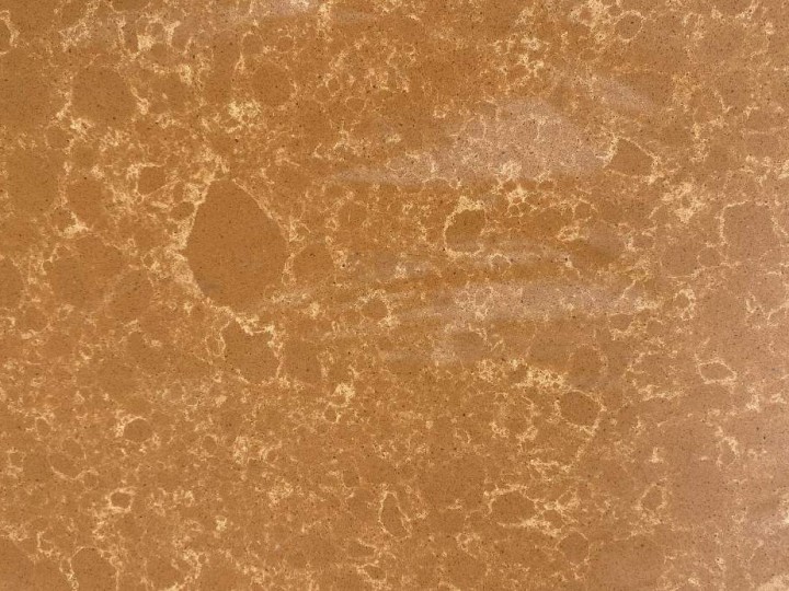 Superfície de Quartzo Marrom Silestone Sonora Gold Leather